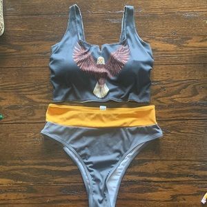 High waisted bikini sz L